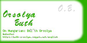 orsolya buth business card